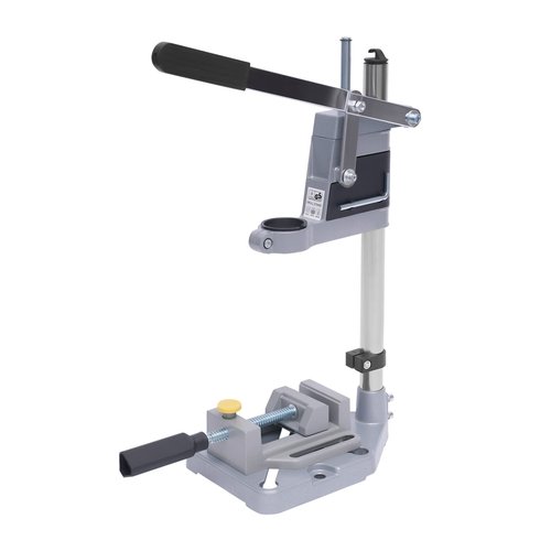 Floor Drill Press Stand w/Fixture, 60mm/2.3in Stroke Desktop Aluminum Alloy Drill Presses Stand, Put/Fixed on Workbench Mini Holder for 1.4-1.6" Collar Diameter Electric Drilling Machines