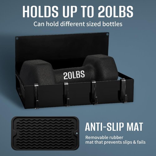 maytopia 3 Pack Magnetic Aerosol Spray Can Holder, Magnet Toolbox Bottle Holder, Heavy Duty 20lb Capacity Magnet Garage Organizer, Tool Box Storage Rack for Garage Home Workspace