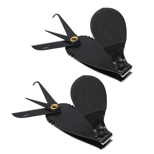 VBESTLIFE Pack of 2 Fishing Nippers, Stainless Steel Line Cutter with Built-in Hook Remover and Knife Blade, Large Grip Thumb Bar for Anglers Fishing Enthusiasts and Outdoor Activities