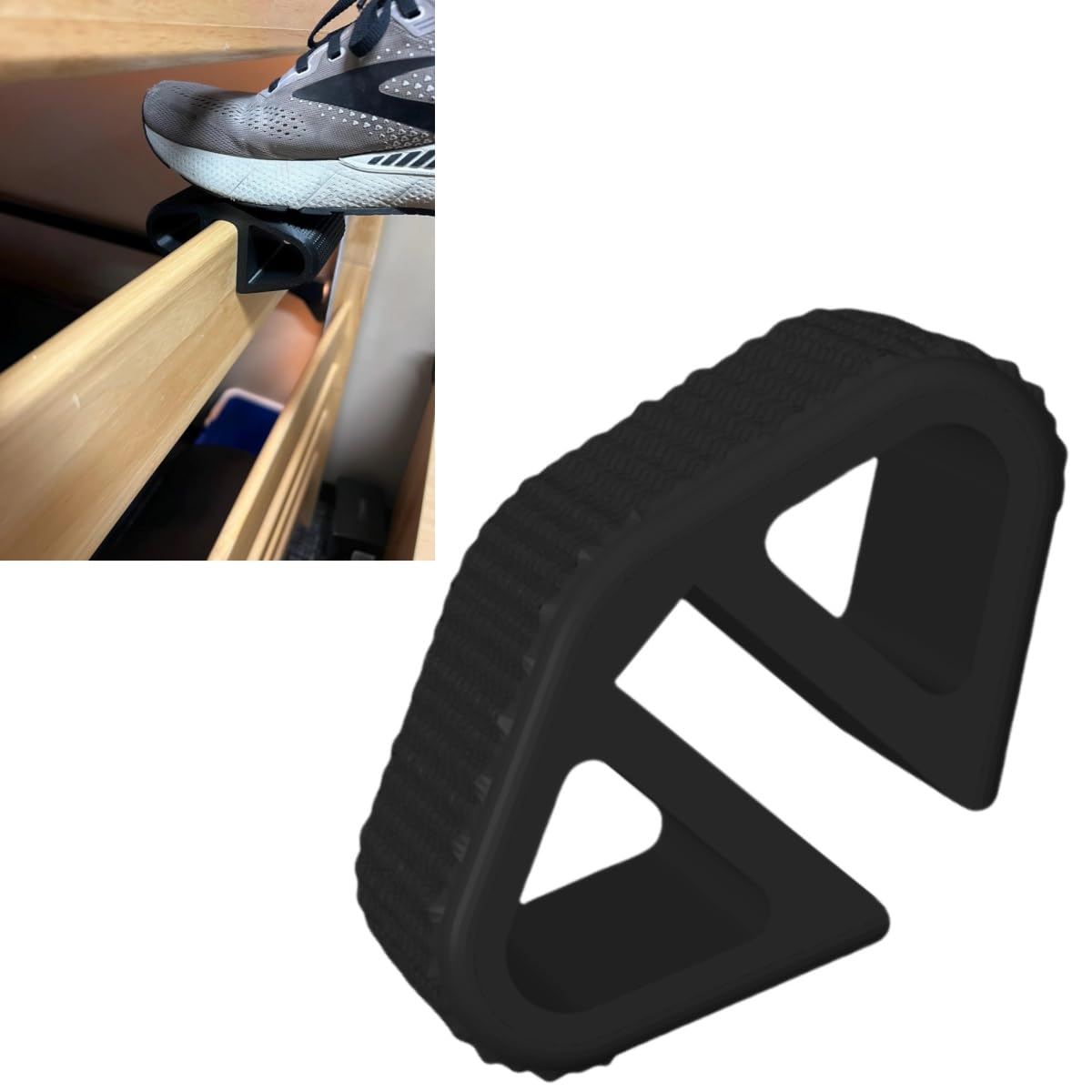 College Dorm Bed Ladder Foot Support for Dorm Bunk & Loft Beds, No Tools Needed, Adds Comfort & Safety, Fits Most College Dorm Bed Ladders