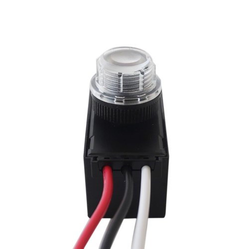 Proshopping DC 12V Photocell Switch, Auto On/Off Light Photoelectric Switch for Outdoor, Dusk to Dawn Photo Control Sensor, Hard-Wired Post Eye Light Control, Auto Day Night Sensor (12V DC, 6A)