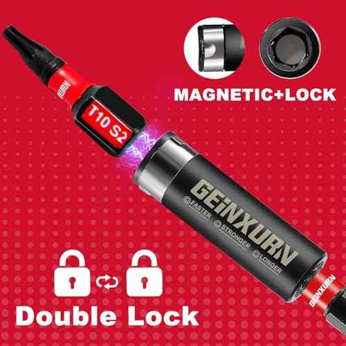 22 Pieces Multi Impact Screwdriver Bits Set,Magnetic S2 Steel Insert Power Bits with Organizer Sleeve and Storage Strip