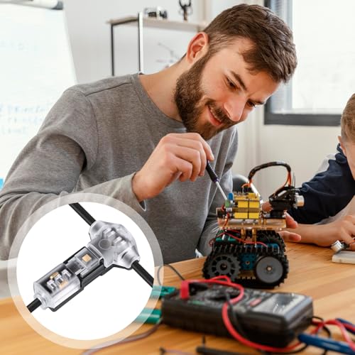 10 Pcs Low Voltage T Tap Wire Connectors for LED, Audio, Video Wiring