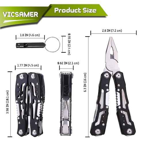 14 in 1 Multitool Pliers Gives One Whistle as a Gift, Professional Pocket Pliers from Wife Daughter to Father Boyfriend Husband on Christmas, Birthday, Valentine's, Father's Day - Samest