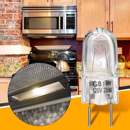UP2WIN 2 Pack Halogen Stove & Microwave Light Bulbs Replaces WB25X10019 120V 20W 3000K