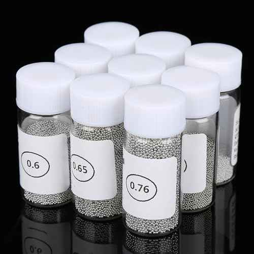 BGA Tin Solder Ball, 9 Bottles 0.3-0.76mm Reballing Stencils, BGA Solder Bead for PCB Board GPU CPU IC Chip Circuit Module