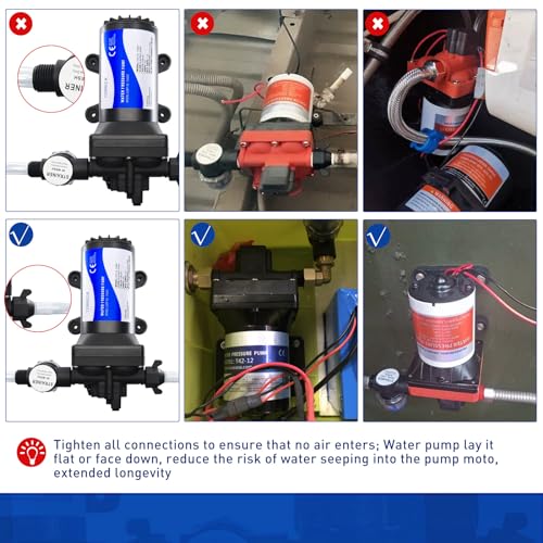 110V Water Pressure Booster Pump 5.5GPM 75PSI for RV, Home, Garden, Marine