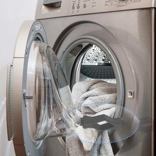 Front Load Washer Door Prop Gray - Flexible Magnetic Stopper for Most Machines