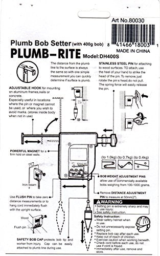 Swordfish 80030 - Plumb-Rite Plumb Bob Setter with 400g (14oz)