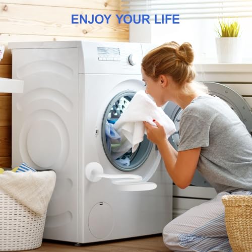 Birvemce Premium Front Load Washer Door Prop (White) – Keep Door Open to Prevent Odor