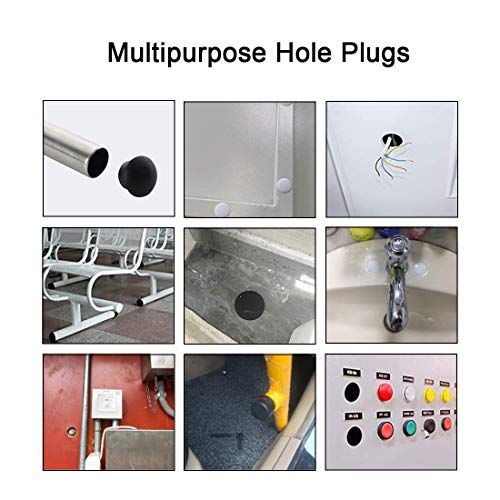 White Hole Plugs 16mm (5/8 inch) - 30 Pack, Waterproof Plastic Covers, Zorfeter Brand