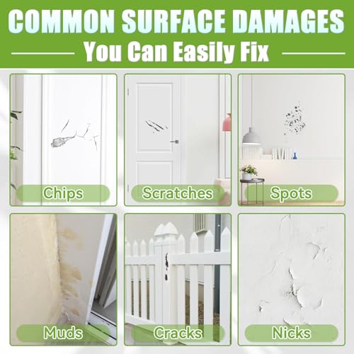 White Touch Up Paint Pen for Walls, Doors, Cabinets - 30ML Semi-Gloss