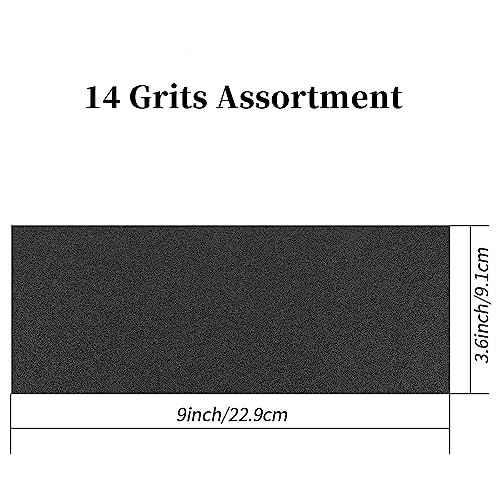 Sandpaper Assortment 80 to 5000 Assorted Grit Sanding Sheets Wet Dry Fine Sand Paper Pack for Wood Furniture, Car Polishing, Wall Repair£¬Metal Sanding, 28 Sheets