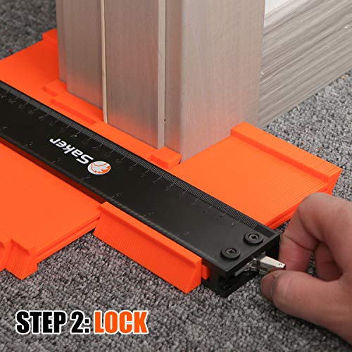 Saker Contour Gauge 5in/10in with Locking How To Copy Irregular Shapes