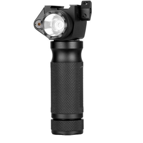 Tactical Flashlight with Red/Green Laser Sight 2000 Lumens Flashlight, Laser Class IIIA, 5mW Black (Red)