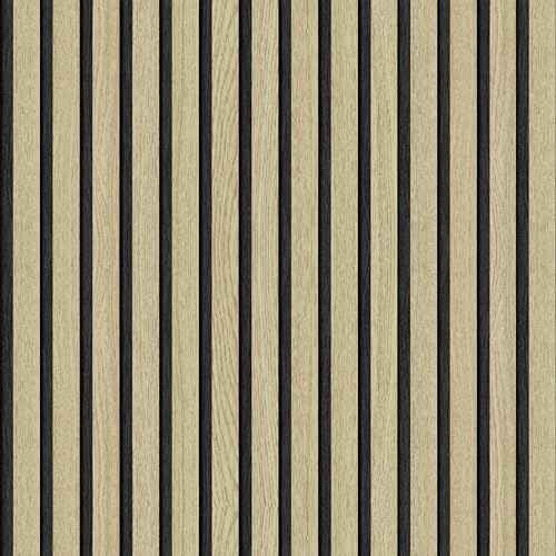 Wallpaper Peel and Stick 17.5" x 196" Self-Adhesive Wood Grating Stripe Faux Wood Contact Paper Wall Paper PVC Vinyl Film Removable Waterproof Stick Paper Wall Coverings Shelf Home Decorative