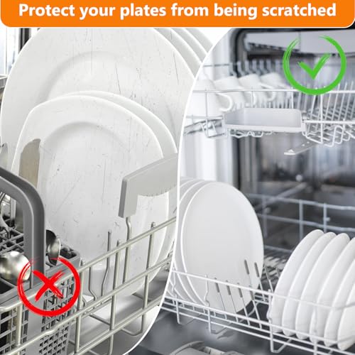 Cenipar Grey 100pc Dishwasher Rack Tine Repair End Caps Anti-Slip 1in Round Tips