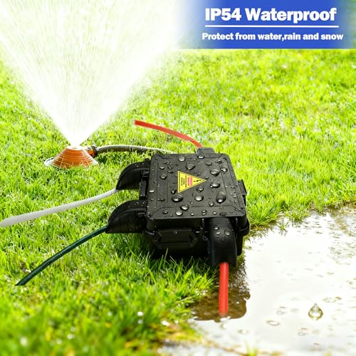 Small Outdoor Electrical Box IP54 Waterproof Extension Cord Cover - 1 Pack