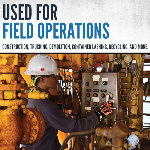 Cestus 6161, ANSI A6 Cut-Resistant Impact Gloves (1,3,10,50 Pairs) Dense Fabric Palm, Heavy Duty Safety Work Gloves, Utility