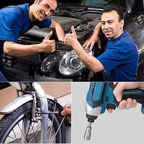 14Pcs Power Nut Driver Drill Bit Set, 1/4¡± Hex Socket Adapter Bolt Drivers Repairing Tool Kit, Suitable for Quicker Change Chuck, Electric Screwdriver, Hand Drill, Pneumatic Drill, Lithium Drill