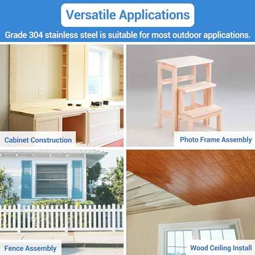 meite 18 Gauge Stainless Steel Brad Nails, 2 Inch 18GA Brad Nails, 304 Stainless Steel Small Finishing Nail Gun Nails for Pneumatic, Electric Brad Nailer Gun (2,000 Counts)