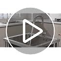 Stainless Steel Utility Sink with Faucet & Cabinet for Kitchen Laundry Garage
