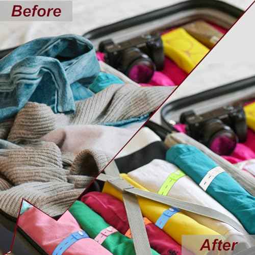 60Pcs Roll-up Clothes Storage Elastic Band, Adjustable Clothing Storage Binding Strap with Button and Buttonholes for Travel Luggage, Drawer, Closet, Mixed