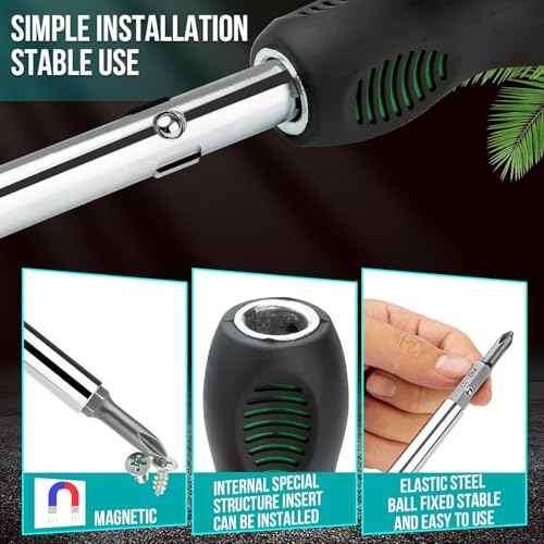 16-in-1 Multi-bit Screwdriver Set Tool All in One, Portable Multi-Purpose Screwdriver, Slotted/Philips/Pozi/Torx/Square,Nut Driver