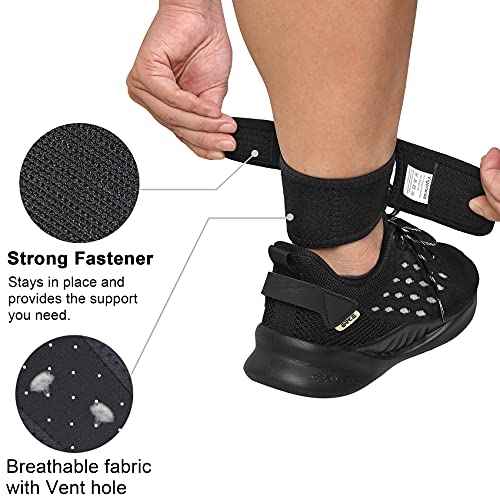 Achilles Tendonitis Brace,1Pcs Adjustable Achilles Strap for Men Women, Breathable Ankle Brace for Achilles Pain, Running, Cycling, Hiking, Sports