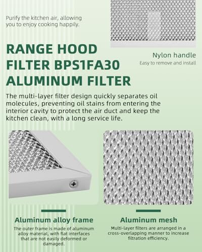 AMI PARTS 2-Pack 11.75 x 14.25 In. Aluminum Range Hood Filter (BPS1FA30) 30-In.