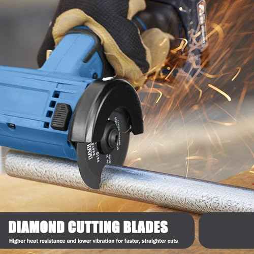 5Pack 4.5-Inch Glass Cutting Disc, Diamond Blade for Angle Grinder, Ultra-Thin Diamond Blade Cutting Disc for Grinding Glass, Jade, Crystal, Wine Bottles, Tile, Compatible Dry & Wet