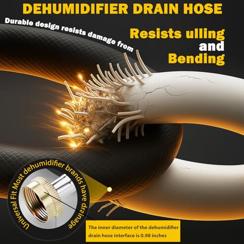 5FT Dehumidifier Drain Hose with 3/4 in FHT Rust-Resistant Connector – EOUOBOMO
