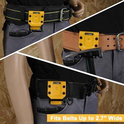 MELOTOUGH Hammer Holder for Tool Belt, Hammer Holster and Loop - Fits Up to 2.7" Belt