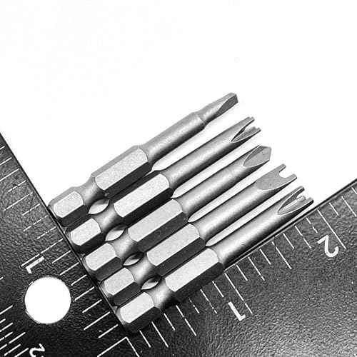 Special Shaped Screwdriver Insert Bits Set in 5 Different Shapes U-Shape, Y-Type, Triangle, Inner Cross, 3-Points