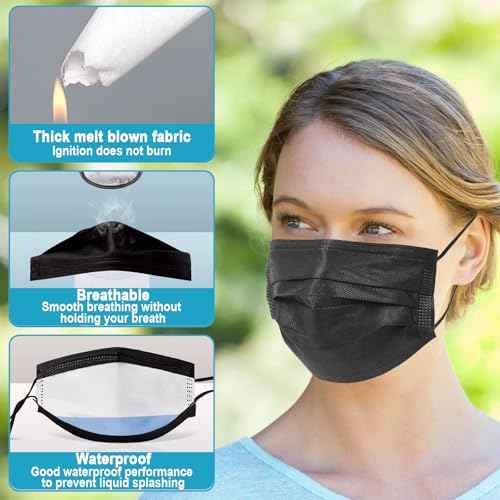 Individually Wrapped 4-Layer Filter Disposable Face Mask Single Use Dust Safety Face Mask Flat Earloop Latex-Free 50pcs