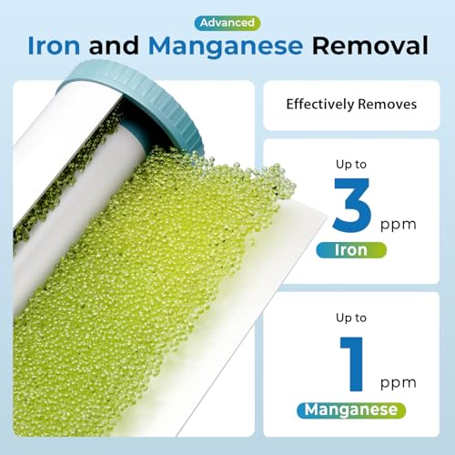 iSpring Whole House Water Filter System - Iron, Manganese, H2S Removal