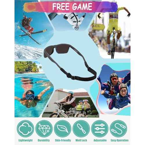 Kids Glasses Strap for Boys, Toddler Glasses Strap for Kids(6.5-10"),Eye Glass Ear Gripper-Eyeglass Ear Grips