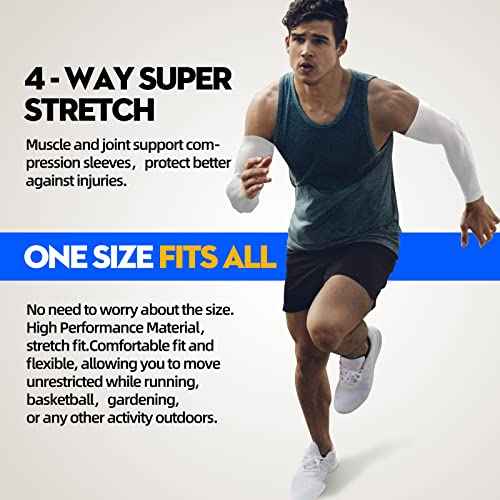 GOUNOD Arm Sleeves for Men Women,Compression Sleeves to Cover Arms for Men Working,Sun Sleeves for Men UV Protection