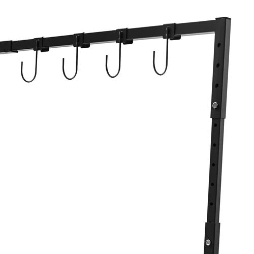 KUMOYOU Painting Hanger Rack, Adjustable Painting Stand, Automotive Painting Stand With 4 Universal Casters And 8 Hooks,Adjustable Height 5-7ft for Hang The Hood, Doors, Fenders, Tailgate