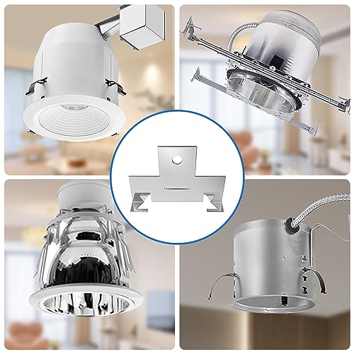 Famirion 24 Pack Metal Recessed Downlight C Clips for 5-6 Inch Retrofit Cans