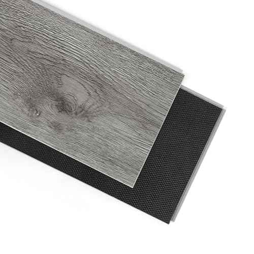 Art3d 48" x 7.2" SPC Click-Lock Floating Floor Tiles (24 Sq. Ft), 10-Pack Luxury Wood Look Flooring for Indoor Use, Waterproof & Fire-Resistant, Grey