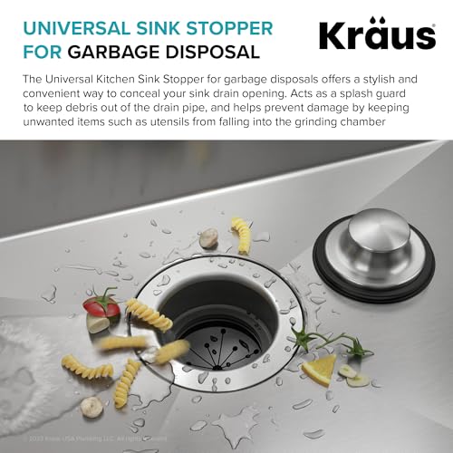 Kraus Universal Kitchen Sink Stopper for Garbage Disposals GDC-3