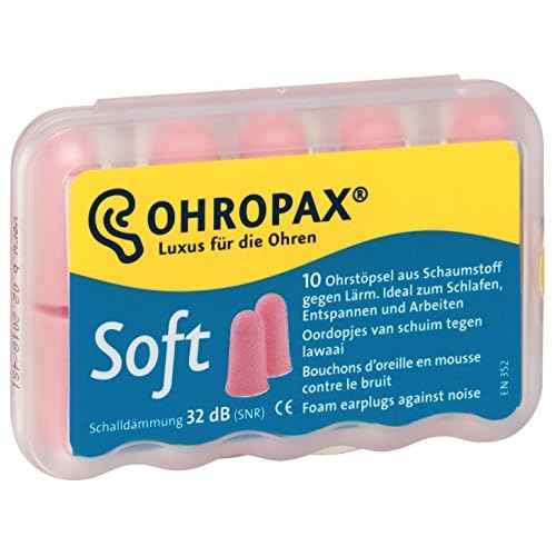 Ohropax Soft Foam Ear Plugs (10 Ear Plugs)