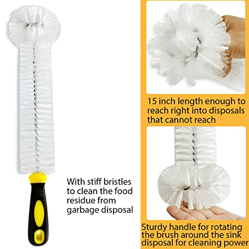 Garbage Disposal Cleaning Brush 15in - Deodorizer & Gunk Remover for InSinkErator