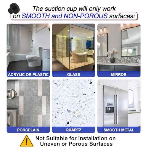 Suction Cup Hooks for Shower, Removable Towel Hooks for Bathroom Window Glass Door Wall, Bath Robe Looafh Wreath Hook for Hanging - 2 Pack, Black