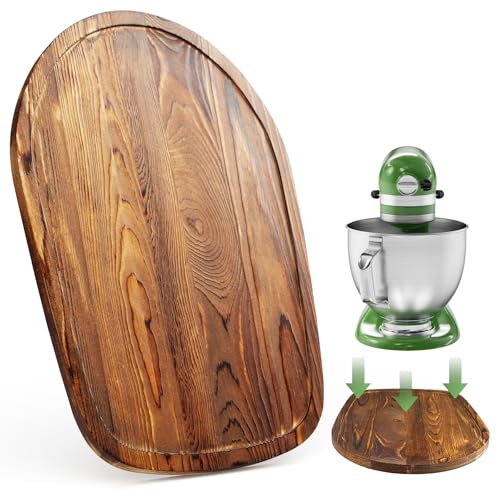 Food-Grade Pine Wood Mixer Slider for KitchenAid Tilt-Head 4.5-5 Qt Brown