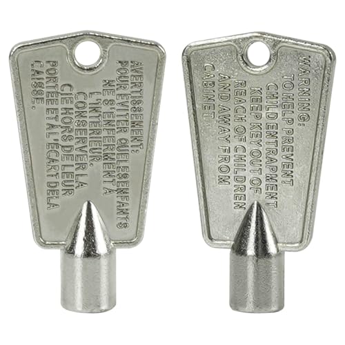 2-Pack Frigidaire Freezer Door Keys – Metal Key for Frigidaire Kenmore & More