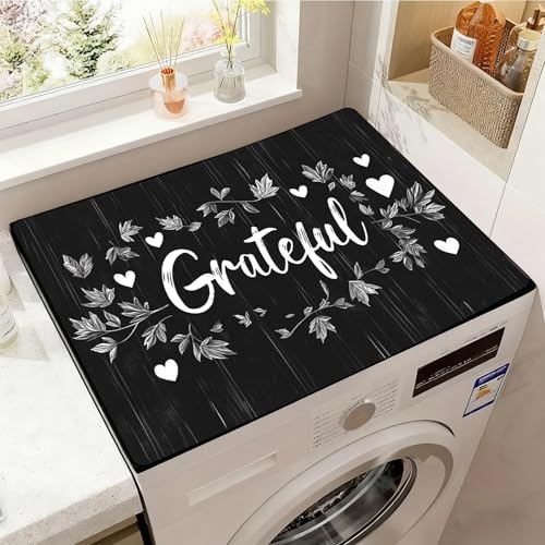 Washer & Dryer Top Cover Non-slip Mat, Dustproof PVC Protector 23.6x19.7 in