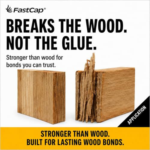 FastCap 80208 2P-10 Thick Wood Adhesive Glue 2.25 Oz Refill for Professional Woodworking