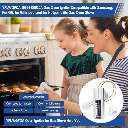 DG94-00520A Oven Igniter for Samsung/GE/Whirlpool Gas Ovens